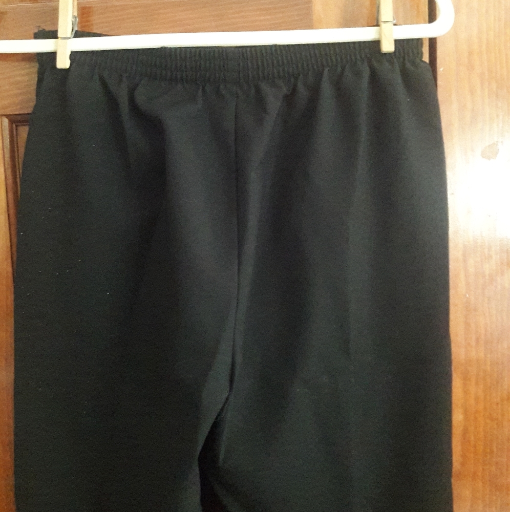 90s Vintage Black High Waist Trousers Petite Fall Vibes Rockabilly Pinup - Picture 9 of 11